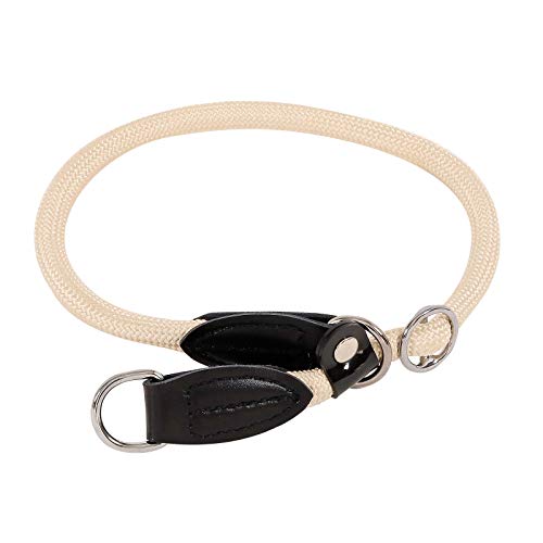 lionto Hundehalsband Retrieverhalsband Dressurhalsband, Länge 30 cm, beige von lionto