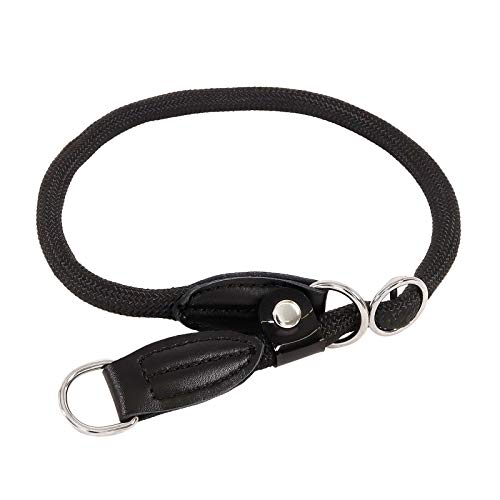 lionto Hundehalsband Retrieverhalsband Dressurhalsband, Länge 40 cm, schwarz von lionto
