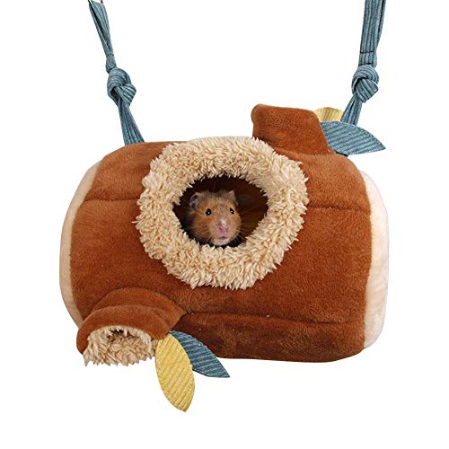 Hamster Bett, Winter Hängematte Plüsch Nest Höhle, Haustier Aufhängen Spielzeug Kuscheln Hütte, Warm Baumwolle Hamster Nest, Kleine Tier Schlafplatz Für Eichhörnchen Chinchilla Meerschweinchen Ratte von didatecar