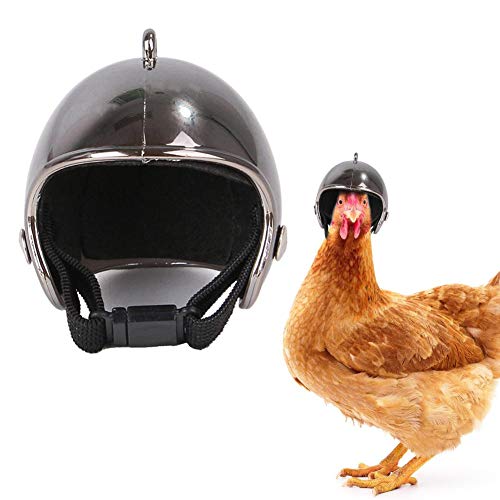 didatecar Huhn Helm Entzückender Helm PP Premium Huhn Aussehen Cooles Zubehör Kleine Haustier Kostüme Für Küken Haustier Papagei Vögel von Luckxing