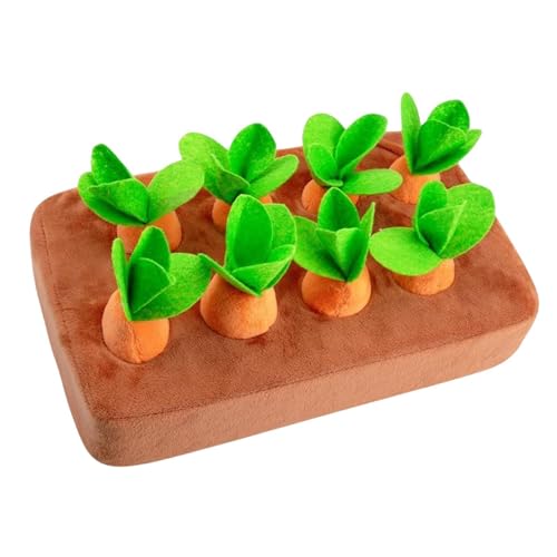 1/2 Stück Hunde-Gartenspielzeug – Interaktives Haustier-Karottenspielzeug, Haustier-Interaktions-Schnüffelmatte | Ausdauer-Booster-Erntespiel, bissfeste Gemüse-Kaumatten, Plüsch, Baumwolle, 22,6 x 17 1/2 Stück Hunde-Gartenspielzeug – Interaktives Haustier-Karottenspielzeug, Haustier-Interaktions-Schnüffelmatte | Ausdauer-Booster-Erntespiel, bissfeste Gemüse-Kaumatten, Plüsch, Baumwolle, 22,6 x 17 von diess