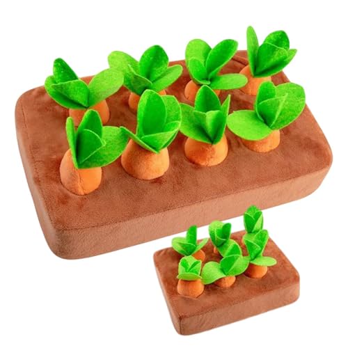 2 Stück Hunde-Gartenspielzeug – Interaktives Haustier-Karottenspielzeug, Haustier-Interaktions-Schnüffelmatte | Ausdauer-Booster-Ernte-Spiel, bissfeste Gemüse-Kau-Matten, Plüsch, Baumwolle, 22,6 x 17 2 Stück Hunde-Gartenspielzeug – Interaktives Haustier-Karottenspielzeug, Haustier-Interaktions-Schnüffelmatte | Ausdauer-Booster-Ernte-Spiel, bissfeste Gemüse-Kau-Matten, Plüsch, Baumwolle, 22,6 x 17 von diess