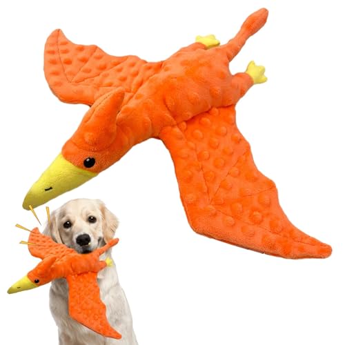 Gefülltes Hundespielzeug | Pterosaurier-Design, quietschendes Plüsch-Hundespielzeug, Plüschspielzeug für aggressive Kauer, Kauspielzeug für Welpen, quietschendes Plüsch-Hundespielzeug für drinnen und Gefülltes Hundespielzeug | Pterosaurier-Design, quietschendes Plüsch-Hundespielzeug, Plüschspielzeug für aggressive Kauer, Kauspielzeug für Welpen, quietschendes Plüsch-Hundespielzeug für drinnen und von diess