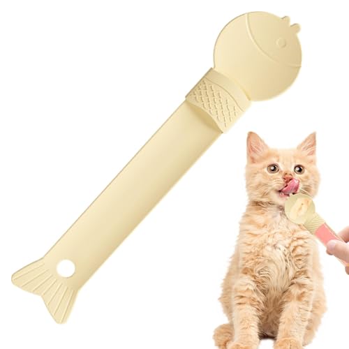 Katzen-Leckerli-Löffel, Nass-Leckerli-Spender, Löffel mit Gleitstreifen, Quetschlöffel, Katzen-Barlöffel, Katzen-Leckerli-Zubehör für Haustiere, flüssige Snacks Katzen-Leckerli-Löffel, Nass-Leckerli-Spender, Löffel mit Gleitstreifen, Quetschlöffel, Katzen-Barlöffel, Katzen-Leckerli-Zubehör für Haustiere, flüssige Snacks von diess