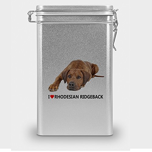 digital print Hundefutterdose Rhodesian Ridgeback, Vorratsdose, Leckerliedose, Blech-Dose, Hundenapf mit Motiv Rhodesian Ridgeback - Silber digital print Hundefutterdose Rhodesian Ridgeback, Vorratsdose, Leckerliedose, Blech-Dose, Hundenapf mit Motiv Rhodesian Ridgeback - Silber von digital print