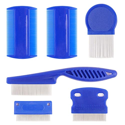 dijiusidy 6 Teile/Kit Tierhaarbürste Kunststoff Metall Insektenentferner Haarbürste Kleintier Zuhause Komfort Haare Pflege Styling Geschenke von dijiusidy