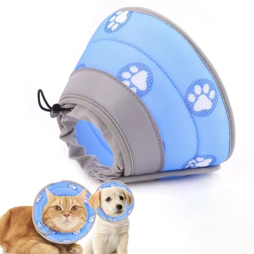 Dinghaole Neue Katze Kegel Kragen, Haustier Katze Anti lecken Kragen, Katze Anti Biss Kopfabdeckung, Katze Halsabdeckung, Katze Kopfabdeckung, Haustier-Zubehör von Dinghaole