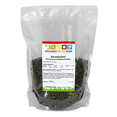 discountfutter.shop - Nierenkräuter (100% Natur - 1, 5 kg) | Entgiftungsorgan Niere | Brennnessel, Birkenblätter, Lindenblüten von discountfutter.shop