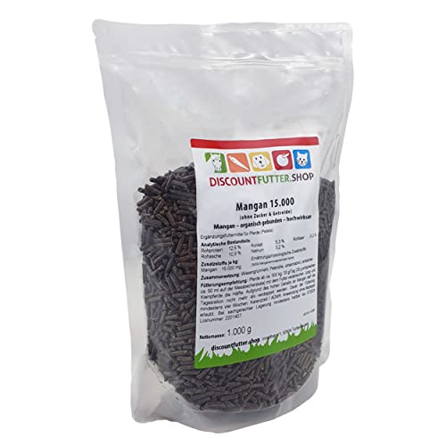 discountfutter.shop - Mangan 15.000 | 1 kg Pellets I GMO - glutenfrei Pferdefutter für Manganmangel | getreidefrei & ohne Zuckerzusatz | organisch gebunden discountfutter.shop - Mangan 15.000 | 1 kg Pellets I GMO - glutenfrei Pferdefutter für Manganmangel | getreidefrei & ohne Zuckerzusatz | organisch gebunden von discountfutter.shop
