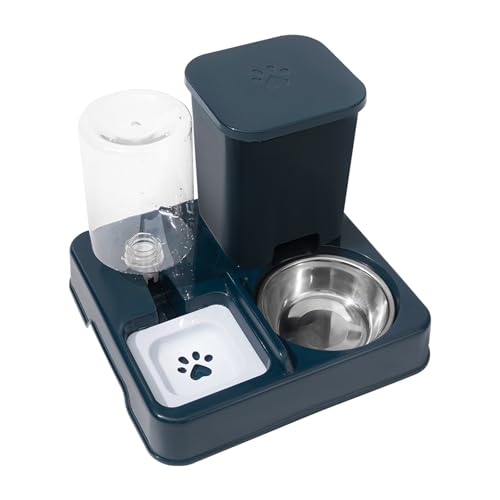 Futterspender mit großer Kapazität, 2-in-1-Wasserspender und Futternapf, für kleine Hunde und Katzen, automatischer Futterspender für die tägliche Bewässerung Futterspender mit großer Kapazität, 2-in-1-Wasserspender und Futternapf, für kleine Hunde und Katzen, automatischer Futterspender für die tägliche Bewässerung von divuukyi