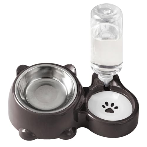 Futterstation für Hunde, auslaufsicher, Wasserflaschen-Systeme, abnehmbare Schale, rutschfeste Unterseite, kompaktes Design Futterstation für Hunde, auslaufsicher, Wasserflaschen-Systeme, abnehmbare Schale, rutschfeste Unterseite, kompaktes Design von divuukyi