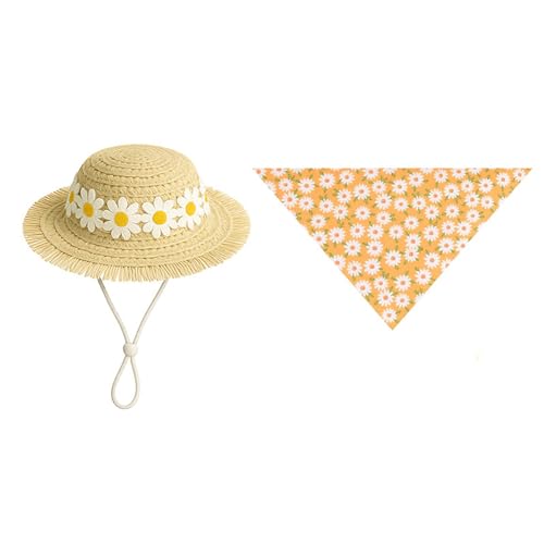 diwedaso Sommer Stil Haustier Stricken Biene Hut Gans Blumen Party Katze Haustier Dekoration Land Dekoration Set Hand Kleine Hut, Gelb diwedaso Sommer Stil Haustier Stricken Biene Hut Gans Blumen Party Katze Haustier Dekoration Land Dekoration Set Hand Kleine Hut, Gelb von diwedaso