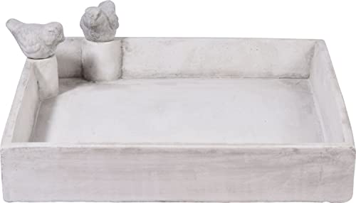 dobar® 12979e Quadratische Vogeltränke Carré - Großes Vogelbad aus Zement - Vogelbecken für Wildvögel - Wassertränke für Garten/Terrasse/Balkon - 29 x 29 x 5 cm - Weiß dobar® 12979e Quadratische Vogeltränke Carré - Großes Vogelbad aus Zement - Vogelbecken für Wildvögel - Wassertränke für Garten/Terrasse/Balkon - 29 x 29 x 5 cm - Weiß von dobar