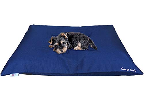 Do It Yourself DIY Haustierbett-Kissen, wasserdichter Bezug für Hunde oder Katzen, groß, 121,9 x 73,3 cm, Marineblau von dogbed4less