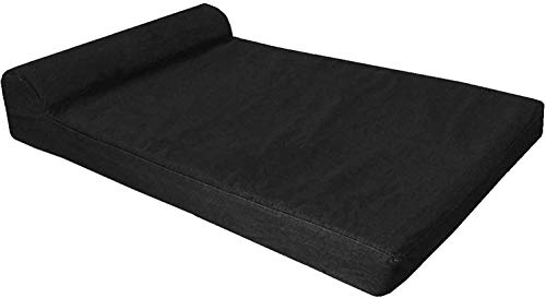 Dogbed4less Ersatzbezug für Kopfstütze für Hundebett, Leinen, Größe XXL, 140 x 94 x 10 cm, Schwarz Dogbed4less Ersatzbezug für Kopfstütze für Hundebett, Leinen, Größe XXL, 140 x 94 x 10 cm, Schwarz von dogbed4less
