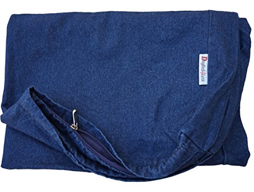 Dogbed4less Hundebett, 104 x 68 x 10,2 cm, strapazierfähig, Denim, Jeans-Baumwolle, Außenbezug mit Reißverschluss, nur bezug Dogbed4less Hundebett, 104 x 68 x 10,2 cm, strapazierfähig, Denim, Jeans-Baumwolle, Außenbezug mit Reißverschluss, nur bezug von dogbed4less