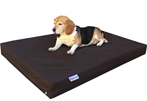 Dogbed4less Orthopädisches Hundebett mit Memory-Schaum für mittelgroße und große Haustiere, 104.6x68.1x10.2 cm, passend für 106.7x71.1 cm große Hundekäfige von dogbed4less