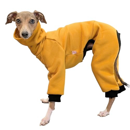 D Doggy Star Einteiler für italienische Windhunde, dehnbares Fleecefutter, einfacher Einteiler, Whippet für Hundemantel, Größe 3XL, Senf D Doggy Star Einteiler für italienische Windhunde, dehnbares Fleecefutter, einfacher Einteiler, Whippet für Hundemantel, Größe 3XL, Senf von doggystar