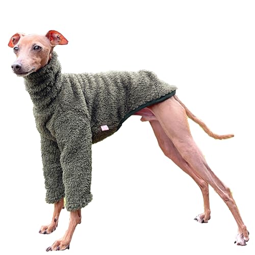 D Doggy Star Fleece-Pullover für italienische Windhunde, warm, Whippet für Hunde, Größe XL, Khaki D Doggy Star Fleece-Pullover für italienische Windhunde, warm, Whippet für Hunde, Größe XL, Khaki von doggystar