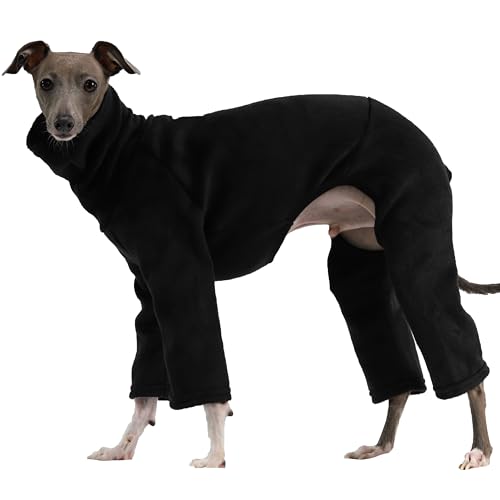 D Doggy Star italienischer Windhund-Kleidung, Pullover, Fleece, Basic-Einteiler, Whippet für Hunde, Rollkragen-Outfits, Mantel, Größe M, FLCE Schwarz D Doggy Star italienischer Windhund-Kleidung, Pullover, Fleece, Basic-Einteiler, Whippet für Hunde, Rollkragen-Outfits, Mantel, Größe M, FLCE Schwarz von doggystar