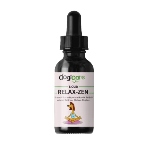 Beruhigungsmittel für Hunde - RELAX-ZEN Liquid-Tropfen 50ml - Baldrian, Melisse, Hopfen - Entspannung & innere Ruhe, Anti-Stress für Angsthunde, Beruhigung bei Silvester, Autofahren, Urlaub & Alltag Beruhigungsmittel für Hunde - RELAX-ZEN Liquid-Tropfen 50ml - Baldrian, Melisse, Hopfen - Entspannung & innere Ruhe, Anti-Stress für Angsthunde, Beruhigung bei Silvester, Autofahren, Urlaub & Alltag von dogicare
