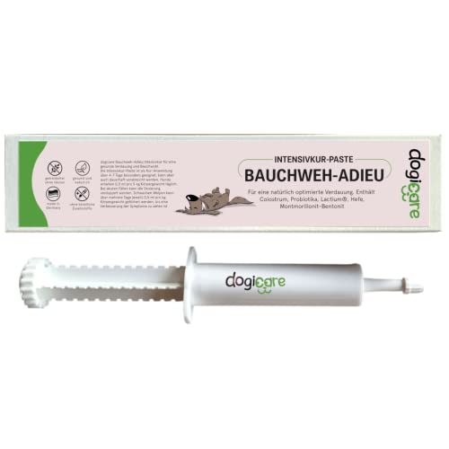 Durchfall Hund BAUCHWEH-ADIEU - Durchfall Stopp mit akut Wirkung für Hunde - Schnelles Mittel bei Durchfall & Magenproblemen - Durchfall stoppen, Darmgesundheit & Darmflora aufbauen - Made in Germany Durchfall Hund BAUCHWEH-ADIEU - Durchfall Stopp mit akut Wirkung für Hunde - Schnelles Mittel bei Durchfall & Magenproblemen - Durchfall stoppen, Darmgesundheit & Darmflora aufbauen - Made in Germany von dogicare