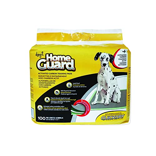 Dogit HomeGuard Aktivkohle Hundetrainingspads, Einweihungspads für Hunde, Medium, 100 Stück von dogit
