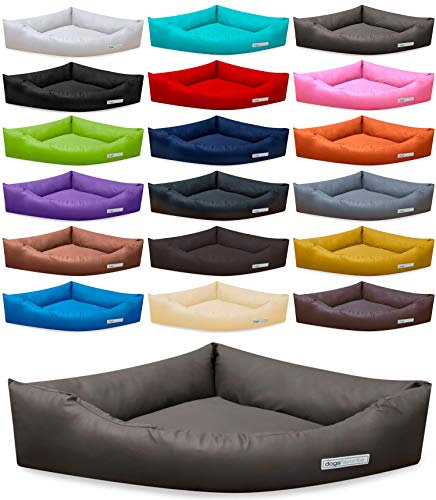Hundebett Dogs Corner aus Kunstleder M 80 x 80cm Taupe Hundekissen Hundesofa Hundebetten Hundebett Dogs Corner aus Kunstleder M 80 x 80cm Taupe Hundekissen Hundesofa Hundebetten von dogsfavorite