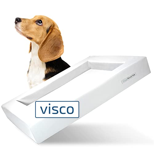 dogsfavorite Hunde-Bett mit Visco-Kissen - waschbares Hundekörbchen - hochwertiges Hundesofa - gelenkschonendes Hundekissen - robuste Hundematte -Gr. L 110 x 90cm - weiß dogsfavorite Hunde-Bett mit Visco-Kissen - waschbares Hundekörbchen - hochwertiges Hundesofa - gelenkschonendes Hundekissen - robuste Hundematte -Gr. L 110 x 90cm - weiß von dogsfavorite