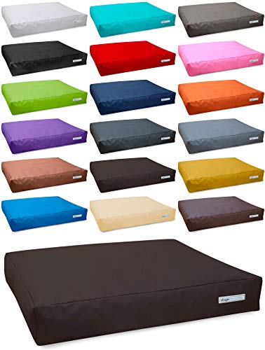dogsfavorite Hundebett Big Pad aus Kunstleder Hundekissen Hundesofa Hundebetten 140 x 110 cm XXL Mocca von dogsfavorite