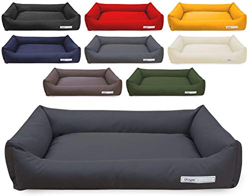 dogsfavorite Hundebett Comfort + Visco aus Nylon Gr. XL 130 x 95cm grau orthopädisch Hundekissen Hundesofa Hundebetten von dogsfavorite