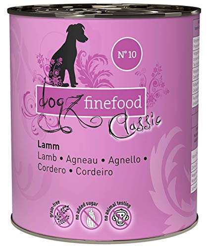 dogz finefood Hundefutter nass - N° 10 Lamm - Feinkost Nassfutter für Hunde & Welpen - getreidefrei & zuckerfrei - hoher Fleischanteil, 6 x 800 g Dose dogz finefood Hundefutter nass - N° 10 Lamm - Feinkost Nassfutter für Hunde & Welpen - getreidefrei & zuckerfrei - hoher Fleischanteil, 6 x 800 g Dose von Dogz finefood