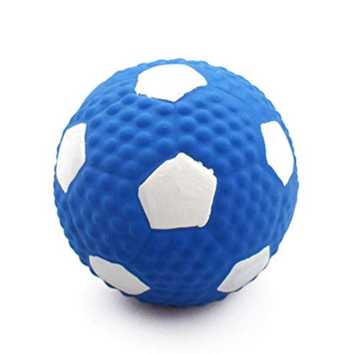 dontdo Fußball-Spielzeug für Hunde und Katzen, hohe elastische Baumwolle, gefüllt, Latex-Ball, Geräusche, Fußball, Rugby, 3 S von dontdo