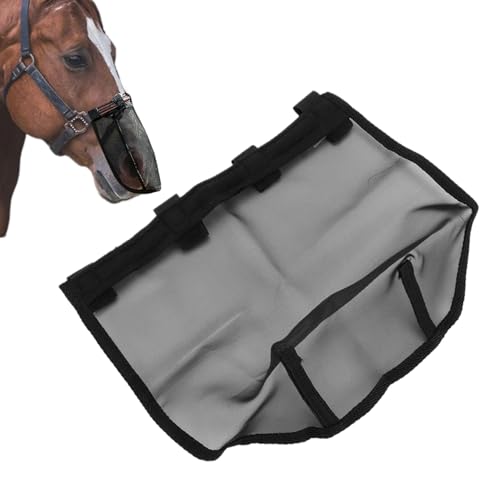 doyandader Fliegenmasken Für, Fliegennasennetz, Großes Gesichtsschutzschild Mit Komfortschutz Für Futterung Ausritt zubehör von doyandader