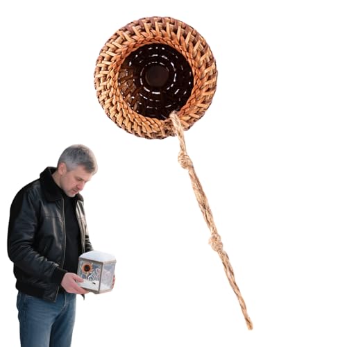 doyandader Springspinnen Terrarium Zubehör - Rattan Echsen-Versteck,Magnet Unterschlupf Für Schnecken Reptilien Einsiedlerkrebse Gottesanbeterin Wirbellose Baumbewohnende Tiere von doyandader
