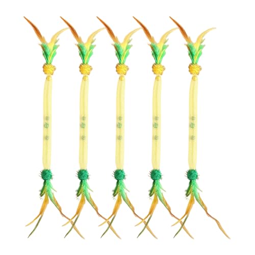 drburpily 5X Necken mit stimulierenden Instinktspielzeugen, Vogel, Katzenminze, Katzenfedern, 5X Katzenspielzeug mit Federn, Neckseil, Typ+3 von drburpily