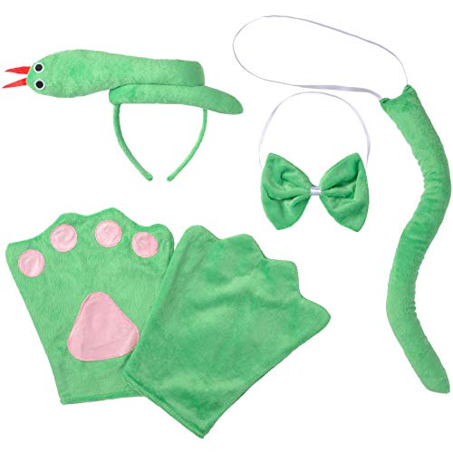 dressforfun 302032 - Kostüm Set Schlange für Kinder, Haarreif mit Schlange, Handschuhe, Fliege und Schwanz dressforfun 302032 - Kostüm Set Schlange für Kinder, Haarreif mit Schlange, Handschuhe, Fliege und Schwanz von dressforfun