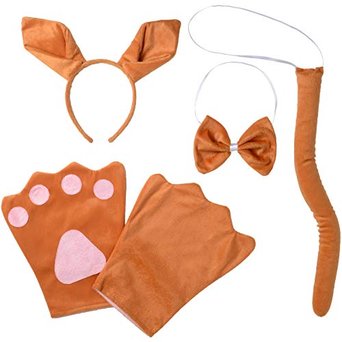 dressforfun 302038 - Kostüm Set Känguru für Kinder, Haarreif mit Ohren, Handschuhe, Fliege und Schwanz von dressforfun