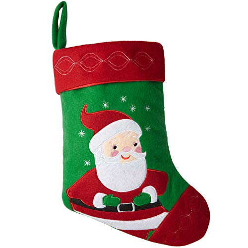 dressforfun 303311 Nikolausstiefel mit Weihnachtsmann Motiv, ca. 26 x 36,5 cm von dressforfun