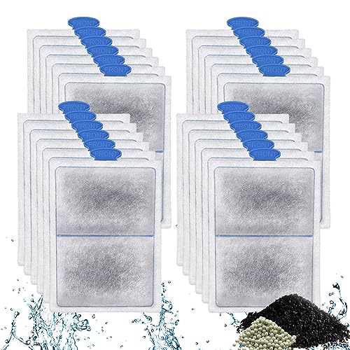 driamor PF-L Aquarium-Filterkartuschen für Top-Fin Silenstream PF-L Aquariumfilter, große Kohlefilter, Ersatz für Top FIN PF20, PF30, PF40 und PF75 Powerfilter, 24 Stück von driamor