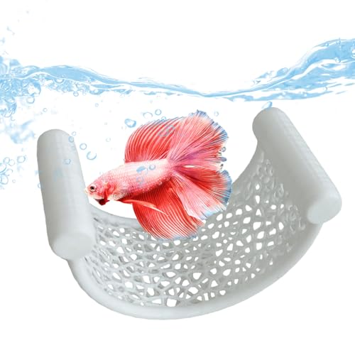 driattie Betta Hängematte, schwimmendes Betta-Bett, kleines Bett zum Ausruhen, Schlafen, Guppy Garnelen, Aquarium-Dekoration driattie Betta Hängematte, schwimmendes Betta-Bett, kleines Bett zum Ausruhen, Schlafen, Guppy Garnelen, Aquarium-Dekoration von driattie