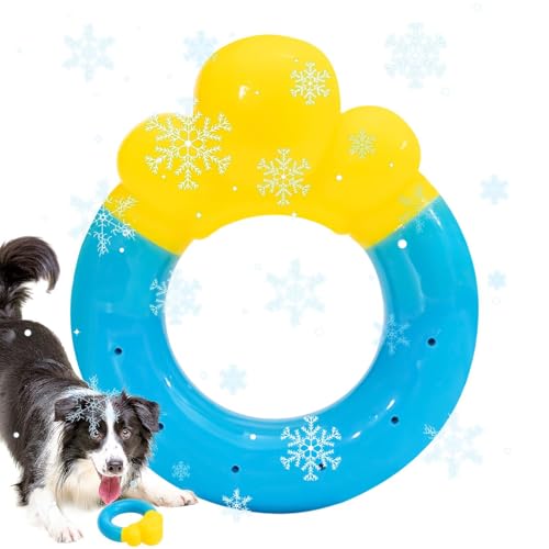 driattie Schwimmendes Hundespielzeug – Donut-Hundespielzeug, interaktives Poolspiel, Haustierpflegezubehör für heißes Wetter, Schwimmen, Apportieren, Outdoor, , Hinterhof, , Langeweile von driattie