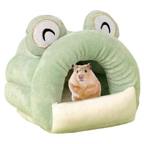 dsbdrki Betten Meerschweinchen -Versteck Isolierung Waschbarer Winter Hamster Bett gemütlich süßer Hamster Versteck für kleine Haustiere, Frettchen, Chinchilla, Hasen Medium 6.3x5.1x5.1in von dsbdrki