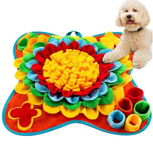 dsbdrki Fütterungsmatten Snuffle Matte für Hunde, großes Spielzeug für Geruchsgeruch für Geruchstraining ＆ Langsames Essen, Hundeagilitätsausrüstung mit Geräuschen, interaktiver Snuffle Master 1 von dsbdrki
