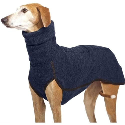 dsbdrki Kleidung für Haustiere hohe Kragen Haustier Kleidung für mittelgroße Hunde Winter warm warm Big Hundemantel Hound Great Dane Pullovers Hundebedarf (Farbe: Dunkelblau, Größe: m) von dsbdrki