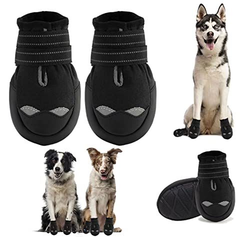 Hundestiefel, mittelgroße und große Hundestiefel und Pfotenschutz, geeignet für verschneite Wintertage, heiße Sommerstraßen, wasserdicht im Regen, Spaziergänge im Freien, rutschfeste Schuhe für den Hundestiefel, mittelgroße und große Hundestiefel und Pfotenschutz, geeignet für verschneite Wintertage, heiße Sommerstraßen, wasserdicht im Regen, Spaziergänge im Freien, rutschfeste Schuhe für den von dtyxpet