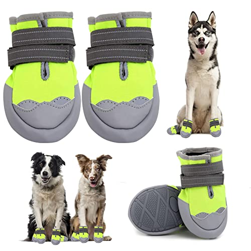 Hundestiefel, mittelgroße und große Hundestiefel und Pfotenschutz, geeignet für verschneite Wintertage, heiße Sommerstraßen, wasserdicht im Regen, Spaziergänge im Freien, rutschfeste Schuhe für den Hundestiefel, mittelgroße und große Hundestiefel und Pfotenschutz, geeignet für verschneite Wintertage, heiße Sommerstraßen, wasserdicht im Regen, Spaziergänge im Freien, rutschfeste Schuhe für den von dtyxpet