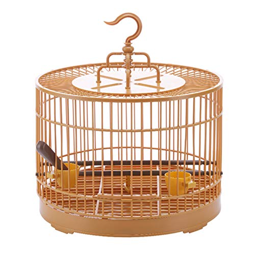duhe189014 Bird Breeding Cage, atmungsaktiver Papagei Retro Round Travel Bird Carrier für kleine Vögel 11,8 x 11,8 x 13,18 Zoll Very Well von duhe189014