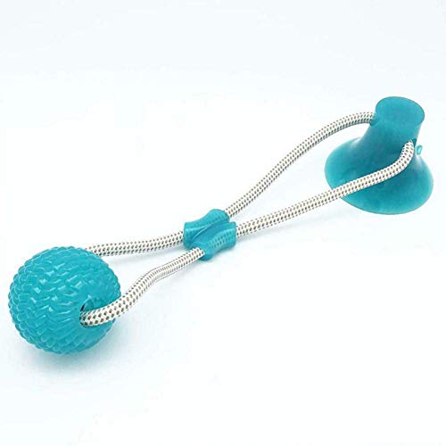 duhe189014 Pet Molar Bite Toy Multifunction Interactive Ropes Toys SelfPlaying Rubber Chew Ball Toy with Saugnapf for Chewing Suitable for Medium and Small Dogs awesome von duhe189014