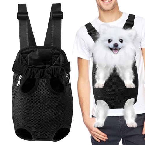 Hundetasche Hundetragetasche Hunde Tragetuch,Atmungsaktive Allroundtasche aus Segeltuch mit Löchern zur Präzisen Befestigung der Gliedmaßen, Geeignet für Kleine Haustiere von 2,5-3,5 KG, Schwarz Hundetasche Hundetragetasche Hunde Tragetuch,Atmungsaktive Allroundtasche aus Segeltuch mit Löchern zur Präzisen Befestigung der Gliedmaßen, Geeignet für Kleine Haustiere von 2,5-3,5 KG, Schwarz von duozoanz